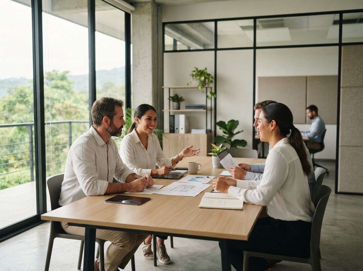 Inversiones: equipo revisando indicadores de mercado y modelos de datos